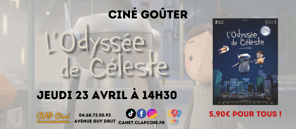 actualité CINE GOUTER L'ODYSSEE DE CELESTE