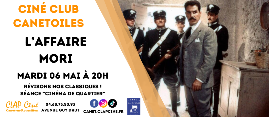 actualité CINECLUB AFFAIRE MORI
